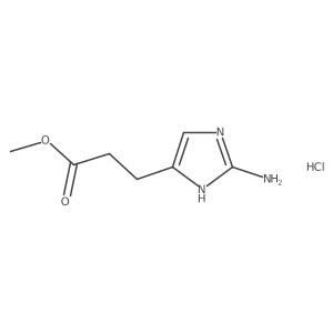 methyl3-(2-amino-1H-imidazol-4-yl)propanoatehydrochloride结构式