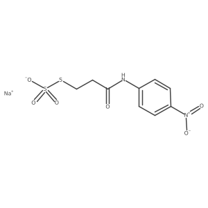 Sodium ({2-[(4-nitrophenyl)carbamoyl]ethyl}sulfanyl)sulfonate结构式