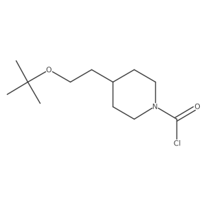4-[2-(Tert-butoxy)ethyl]piperidine-1-carbonyl chloride Structure