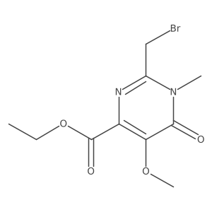 Ethyl 2-(bromomethyl)-5-methoxy-1-methyl-6-oxo-1,6-dihydropyrimidine-4-carboxylate Structure