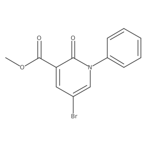 Methyl 5-bromo-2-oxo-1-phenyl-1,2-dihydropyridine-3-carboxylate Structure