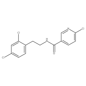 6-chloro-N-(2,4-dichlorophenethyl)nicotinamide Structure