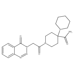 1'-(2-(4-oxobenzo[d][1,2,3]triazin-3(4H)-yl)acetyl)-[1,4'-bipiperidine]-4'-carboxamide Structure
