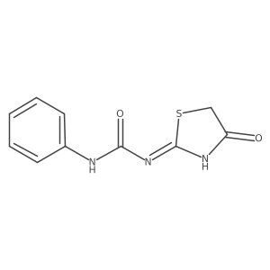 3-(4-Oxo-4,5-dihydro-1,3-thiazol-2-yl)-1-phenylurea结构式