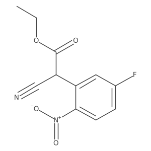 Ethyl 2-cyano-2-(5-fluoro-2-nitrophenyl)acetate Structure