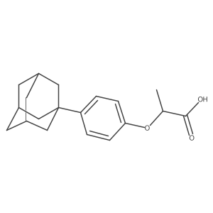 2-[4-(Adamantan-1-yl)phenoxy]propanoic acid Structure