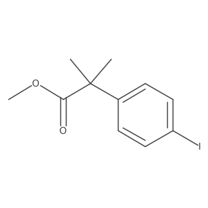 Methyl-2-(4-iodophenyl)-2-methyl-propionate结构式