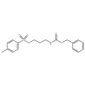 3-(((Benzyloxy)carbonyl)amino)propyl 4-methylbenzenesulfonate结构式