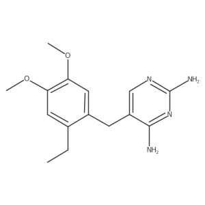 2,4-Diamino-5-(2'-ethyl-4',5'-dimethoxybenzyl)pyrimidine Structure