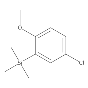 (5-Chloro-2-methoxyphenyl)trimethylsilane Structure