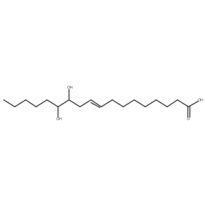Rel-(12R,13R,Z)-12,13-dihydroxyoctadec-9-enoic acid Structure