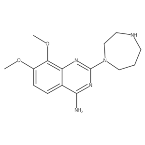 2-(Hexahydro-1H-1,4-diazepin-1-yl)-7,8-dimethoxy-4-quinazolinamine结构式