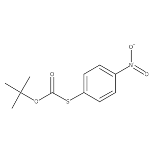 O-(1,1-Dimethylethyl) S-(4-nitrophenyl) carbonothioate结构式