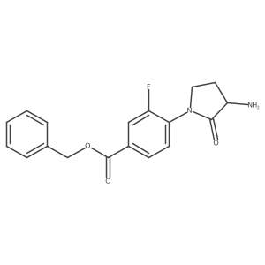 (S)-Benzyl 4-(3-amino-2-oxopyrrolidin-1-YL)-3-fluorobenzoate结构式