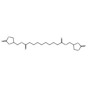 Bis[(2-oxo-1,3-dioxolan-4-yl)methyl] decanedioate结构式