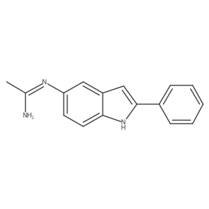 n-(2-Phenyl-1h-indol-5-yl)acetamidine结构式