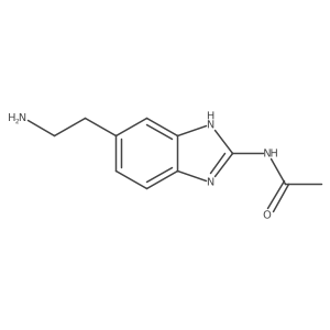 N-[6-(2-aminoethyl)-1H-benzimidazol-2-yl]acetamide结构式