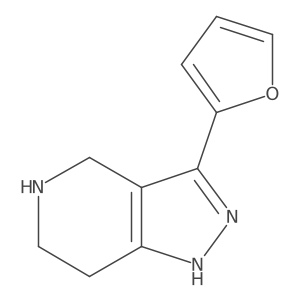 3-(2-Furanyl)-4,5,6,7-tetrahydro-1H-pyrazolo[4,3-c]pyridine Structure