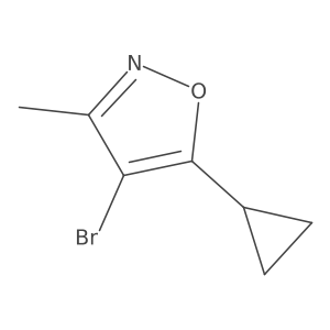 4-Bromo-5-cyclopropyl-3-methyl-1,2-oxazole Structure