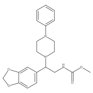 methyl N-[2-(1,3-benzodioxol-5-yl)-2-(4-phenylpiperazin-1-yl)ethyl]carbamate结构式