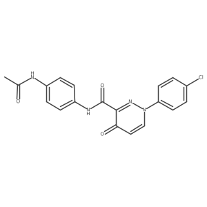 N-[4-(acetylamino)phenyl]-1-(4-chlorophenyl)-4-oxo-1,4-dihydropyridazine-3-carboxamide结构式
