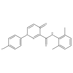 N-(2,6-dimethylphenyl)-1-(4-fluorophenyl)-4-oxo-1,4-dihydropyridazine-3-carboxamide Structure