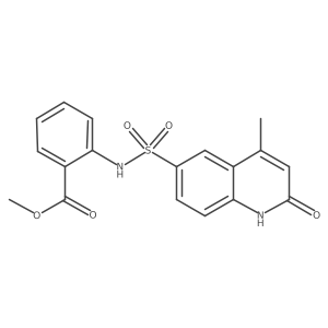 Methyl 2-(4-methyl-2-oxo-1,2-dihydroquinoline-6-sulfonamido)benzoate Structure