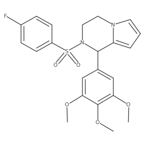 2-((4-Fluorophenyl)sulfonyl)-1-(3,4,5-trimethoxyphenyl)-1,2,3,4-tetrahydropyrrolo[1,2-a]pyrazine Structure