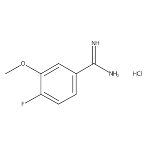 4-Fluoro-3-methoxybenzimidamide Hydrochloride Structure