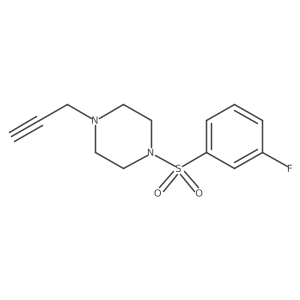 1-(3-Fluorobenzenesulfonyl)-4-(prop-2-yn-1-yl)piperazine Structure