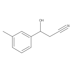 3-Hydroxy-3-(3-methylphenyl)propanenitrile Structure