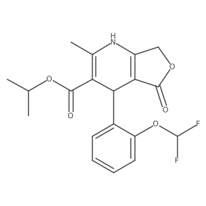 Furo(3,4-b)pyridine-3-carboxylic acid, 1,4,5,7-tetrahydro-4-(2-(difluoromethoxy)phenyl)-2-methyl-5-oxo-, 1-methylethyl ester Structure