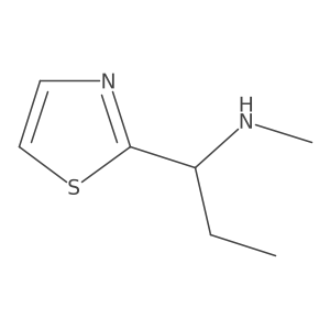 N-Methyl-1-(thiazol-2-yl)propan-1-amine Structure