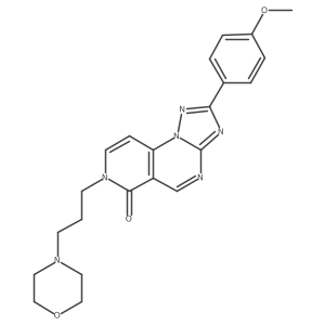 2-(4-methoxyphenyl)-7-[3-(morpholin-4-yl)propyl]pyrido[3,4-e][1,2,4]triazolo[1,5-a]pyrimidin-6(7H)-one结构式