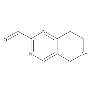 5,6,7,8-Tetrahydropyrido[4,3-D]pyrimidine-2-carbaldehyde结构式
