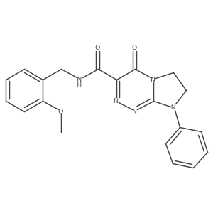 N-(2-methoxybenzyl)-4-oxo-8-phenyl-4,6,7,8-tetrahydroimidazo[2,1-c][1,2,4]triazine-3-carboxamide Structure