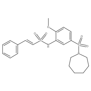 N-[5-(azepane-1-sulfonyl)-2-methoxyphenyl]-2-phenylethene-1-sulfonamide Structure