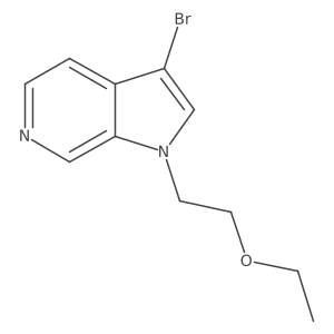 3-Bromo-1-(2-ethoxyethyl)pyrrolo[2,3-c]pyridine结构式