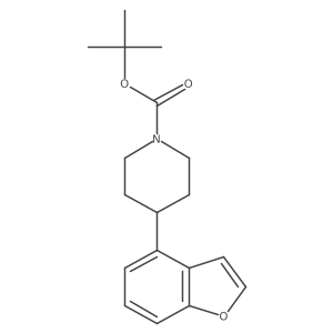 Tert-butyl 4-(1-benzofuran-4-yl)piperidine-1-carboxylate结构式