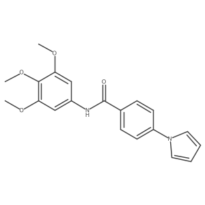 4-(1H-pyrrol-1-yl)-N-(3,4,5-trimethoxyphenyl)benzamide结构式