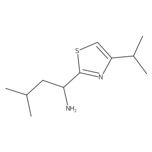 1-(4-Isopropylthiazol-2-yl)-3-methylbutan-1-amine Structure