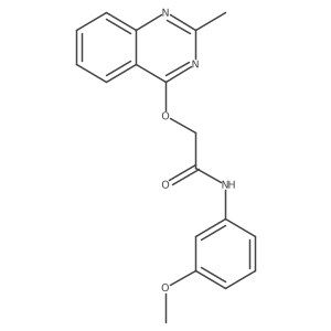 N-(3-methoxyphenyl)-2-[(2-methylquinazolin-4-yl)oxy]acetamide Structure