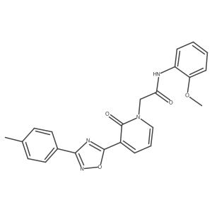 N-(2-methoxyphenyl)-2-(2-oxo-3-(3-(p-tolyl)-1,2,4-oxadiazol-5-yl)pyridin-1(2H)-yl)acetamide Structure