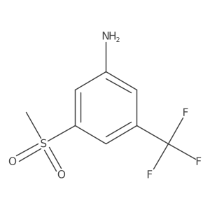 3-(Methylsulfonyl)-5-trifluoromethyl-phenylamine结构式