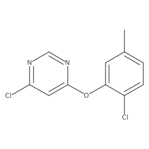 4-Chloro-6-(2-chloro-5-methylphenoxy)pyrimidine结构式
