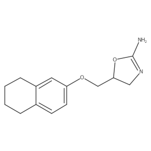 5-(5,6,7,8-Tetrahydronaphthalen-2-yloxymethyl)-4,5-dihydro-1,3-oxazol-2-amine Structure