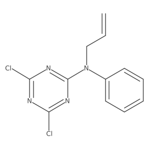 4,6-Dichloro-N-phenyl-N-2-propen-1-yl-1,3,5-triazin-2-amine结构式