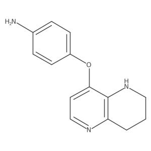 4-(5,6,7,8-Tetrahydro-1,5-naphthyridin-4-yloxy)benzenamine Structure