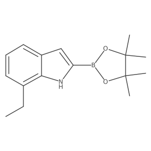 7-ethyl-2-(4,4,5,5-tetramethyl-1,3,2-dioxaborolan-2-yl)-1H-indole Structure