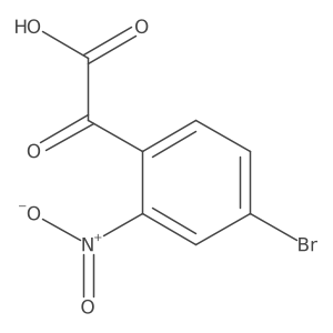 2-(4-Bromo-2-nitrophenyl)-2-oxoacetic acid结构式